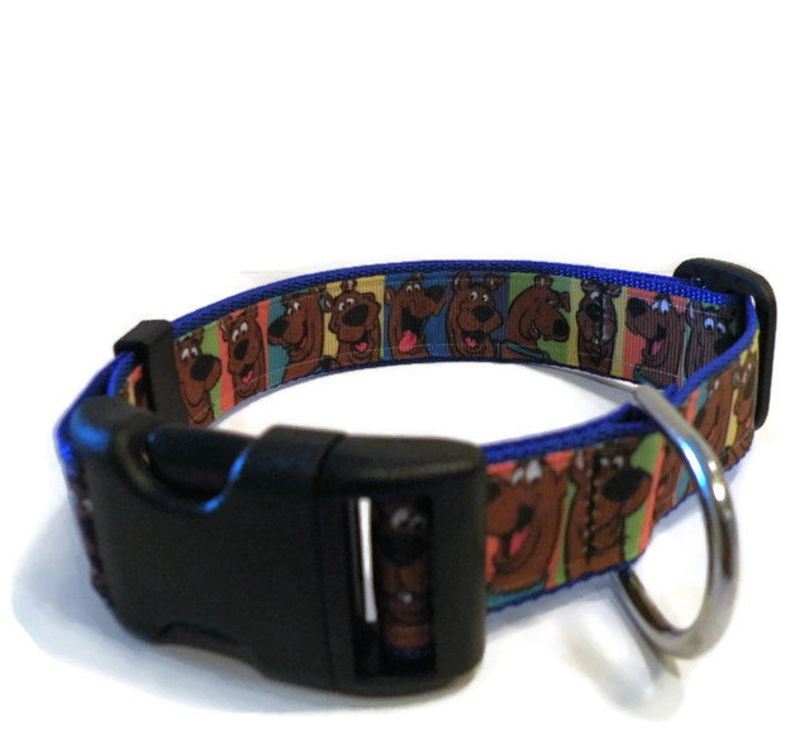 Scooby Doo dog collar. FREE Custom Engraved Tag with every Etsy