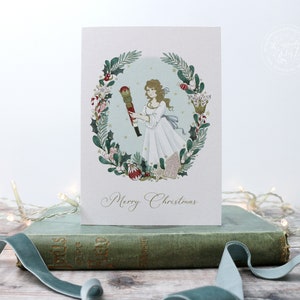 Nussknacker Weihnachtskarte - Festliche Karte - Grußkarte - Clara Nussknacker - Nussknacker Weihnachten - Weihnachtskarte - Recyclingkarte - Ballettkarte