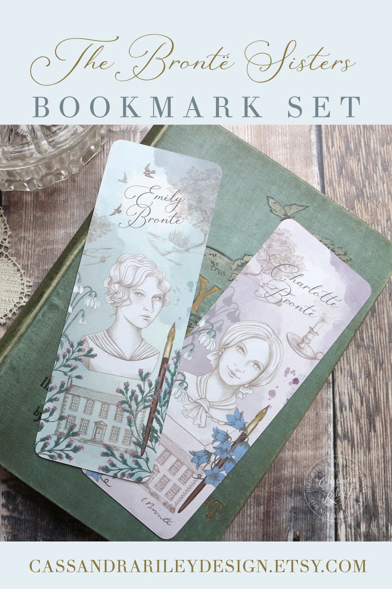 Emily Brontë Bookmark / Wuthering Heights/ Dark Academia / Book quote / Bronte sisters /Literary gift / stocking filler / poetry image 6