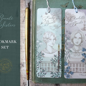 Charlotte Brontë Bookmark / Jane Eyre / Book gift / Teacher gift / Literary gift / stocking filler/ Bronte Sisters image 5