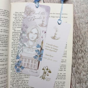 Charlotte Brontë Bookmark / Jane Eyre / Book gift / Teacher gift / Literary gift / stocking filler/ Bronte Sisters image 4