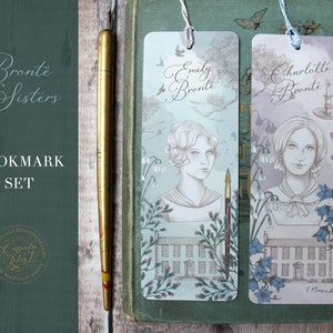 Emily Brontë Bookmark / Wuthering Heights/ Dark Academia / Book quote / Bronte sisters /Literary gift / stocking filler / poetry image 4