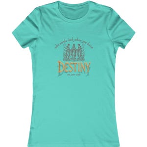 Who Needs Luck T-Shirt - Destiny & Threads of Fate Moirai Casual Tee for Women