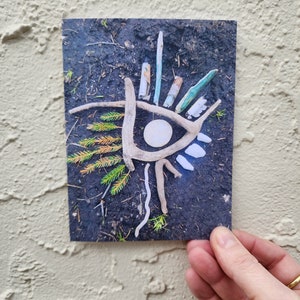 Carta mandala natura/luna gemini/mandala luna/biglietto d'auguri/biglietto bianco/fotografia naturalistica/carta amante della natura/carta zodiacale