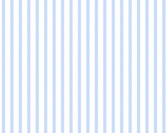 Soft Vertical Stripe Fabric Blue Thin Vertical Line Fabric Gender Fabric - Cotton Quilting Fabric 1/2 Yard for DIY