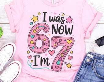 Camiseta divertida de cumpleaños para niños, camiseta para niña de 7 años, camiseta "Tenía 6 años y ahora tengo 7", camiseta de séptimo cumpleaños, atuendo de cumpleaños para niña