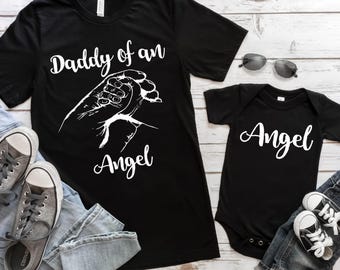 Daddy Of an Angel Shirt,Loss Remembrance Dad Tee, Memorial Baby Tee, Grieving Father Gift, Infant Loss Tee,Angel Baby Daddy,In Loving Memory