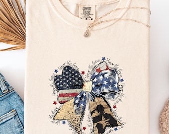 Comfort Color® USA Lovers Tee, Vintage Floral USA Shirt, Patriotic Shirts, Independence Shirt, 4Th July For Women,4Th Of July Flag,USA Shirt