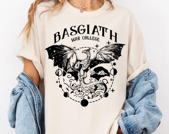 Comfort Colors® Mystic Dragon School Shirt, Bookworm Tee, Fantasy Reader Gift, Enchanted Rider Shirt,Dark Fantasy Tee,Literary Aesthetic Tee