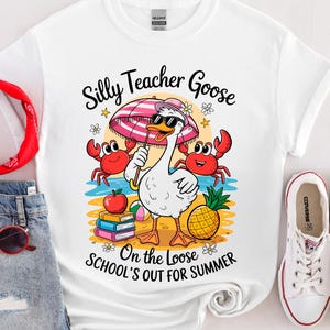 Summer Teacher Break Shirt, Funny Vacation Tee, Teacher Off Duty Shirt, End of School Gift, Silly Educator Tee