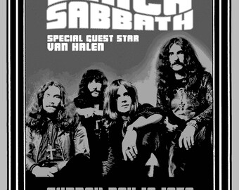 black sabbath poster etsy