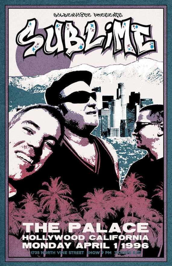 Sublime 1996 Tour Poster Etsy