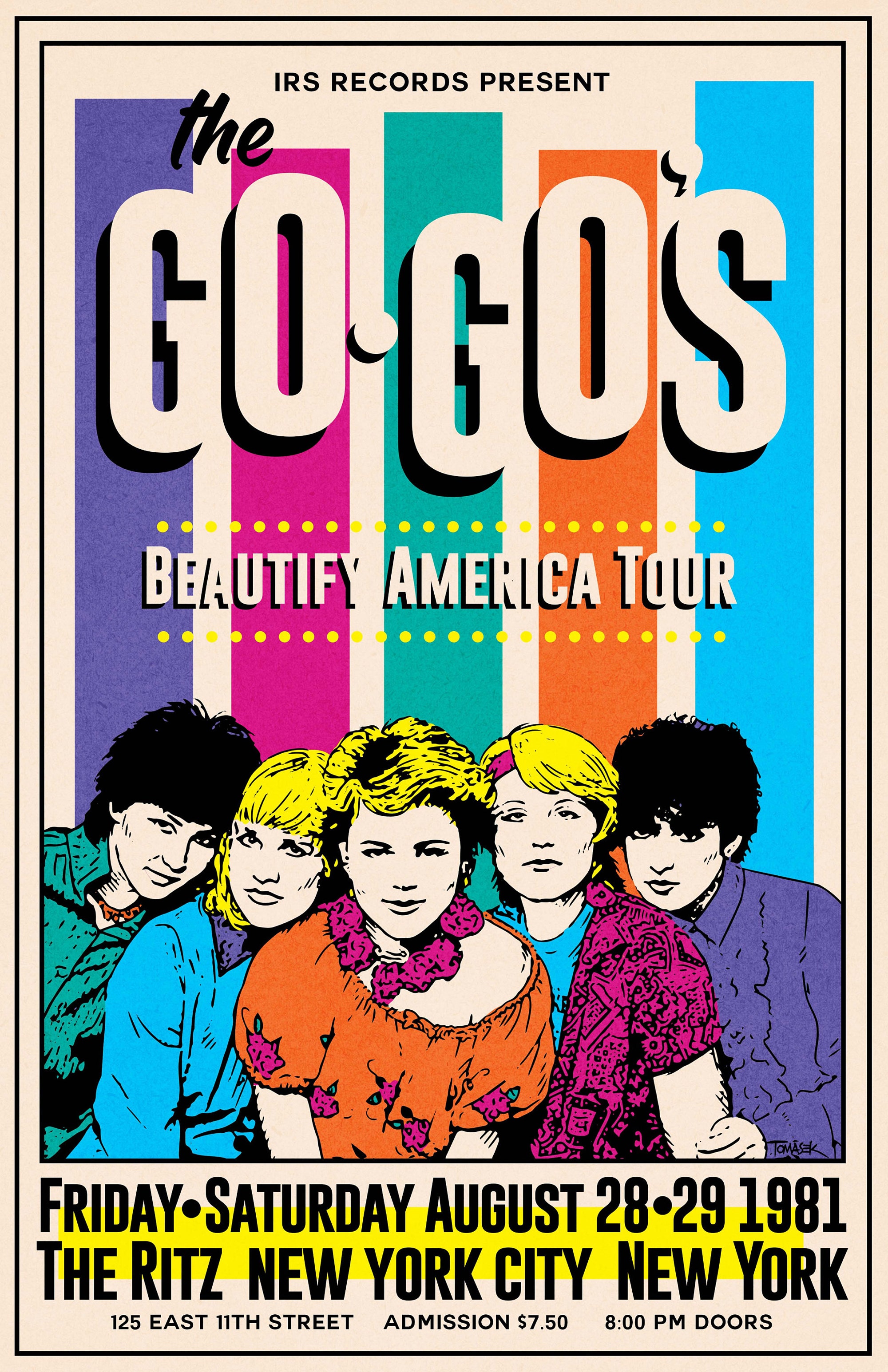 The Go-Go's 1981 Concert Poster