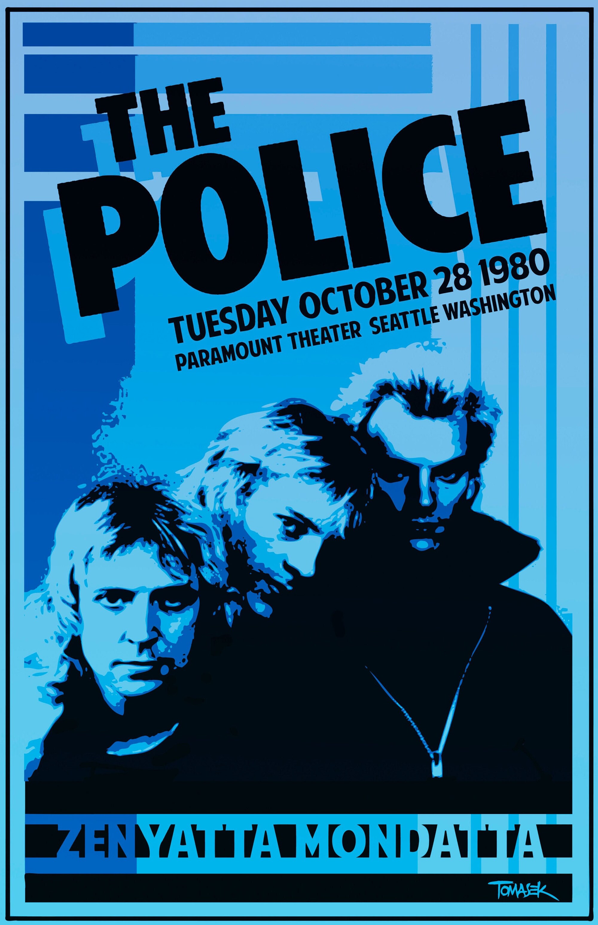 The Police 1980 Tour Poster