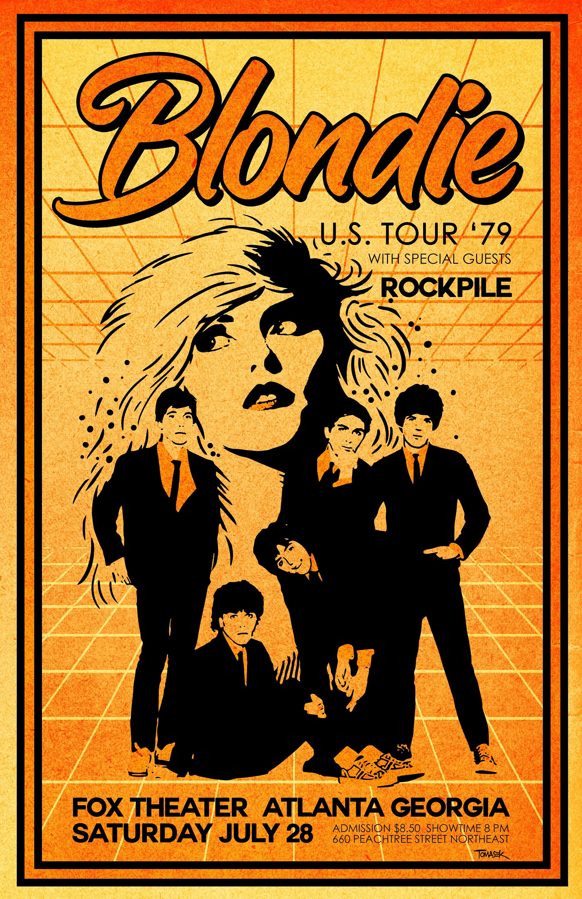 Blondie 1979 Tour Poster | Etsy