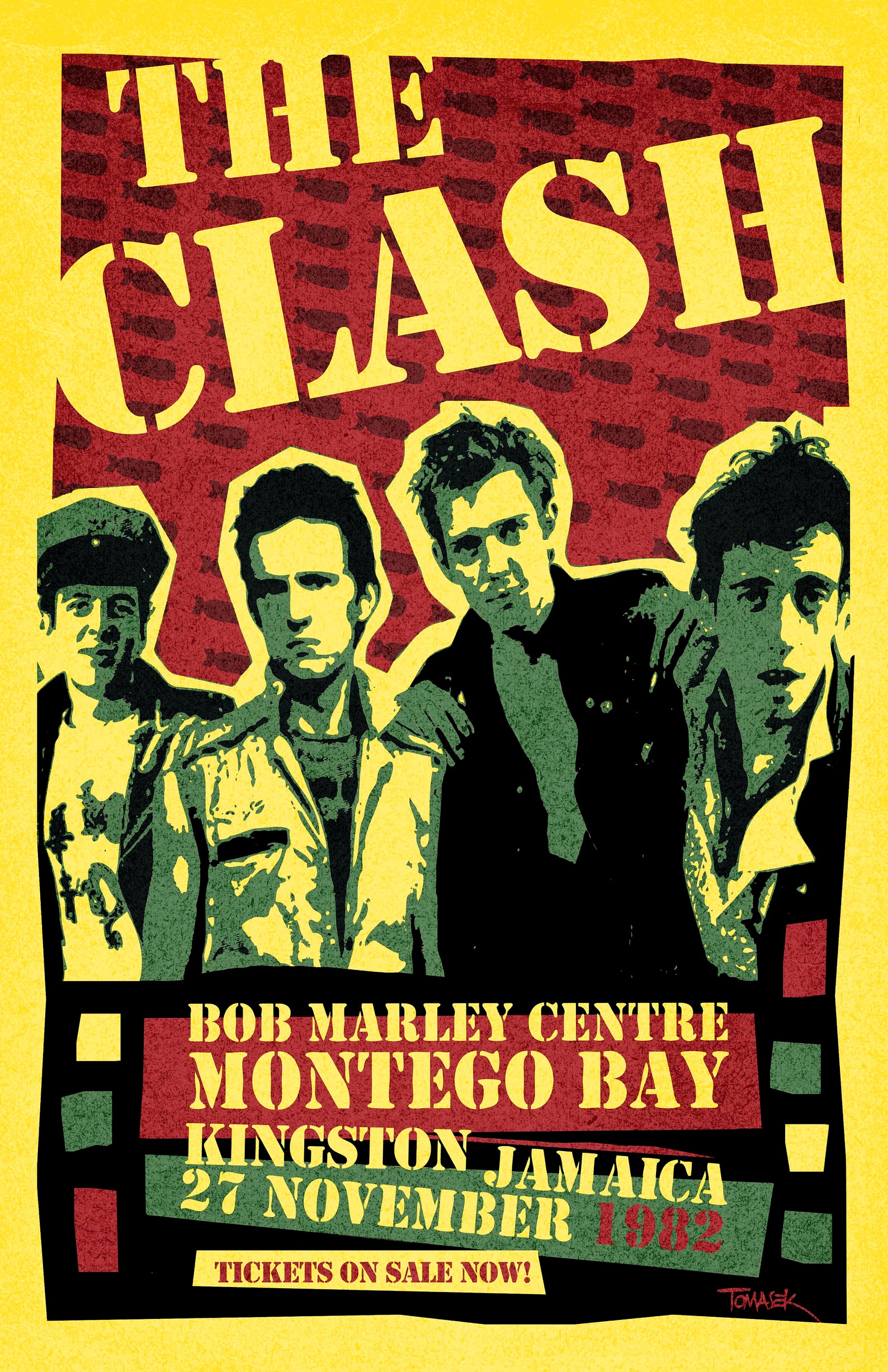 The Clash 1982 Tour Poster Etsy