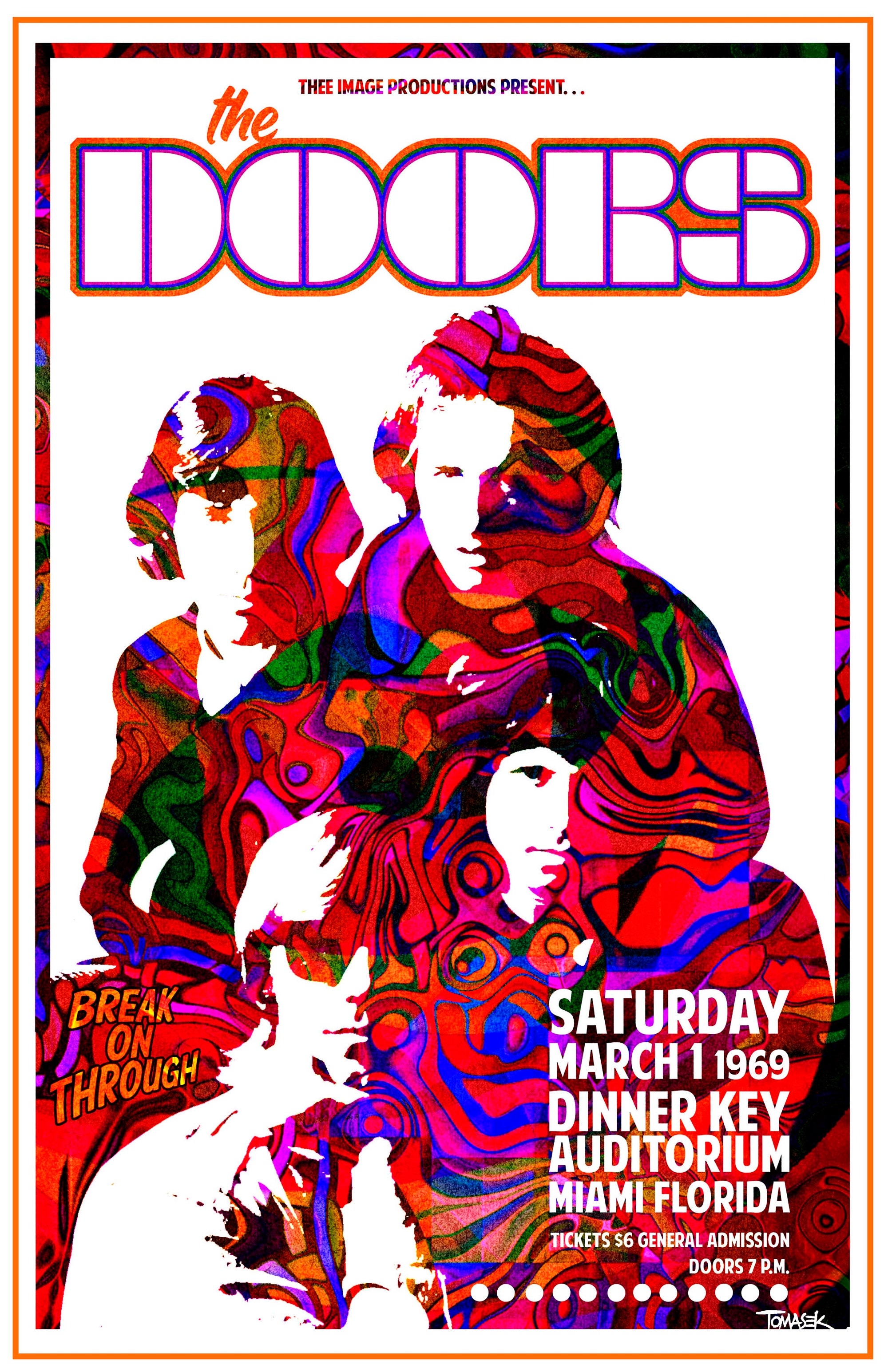 The Doors 1969 Tour Poster