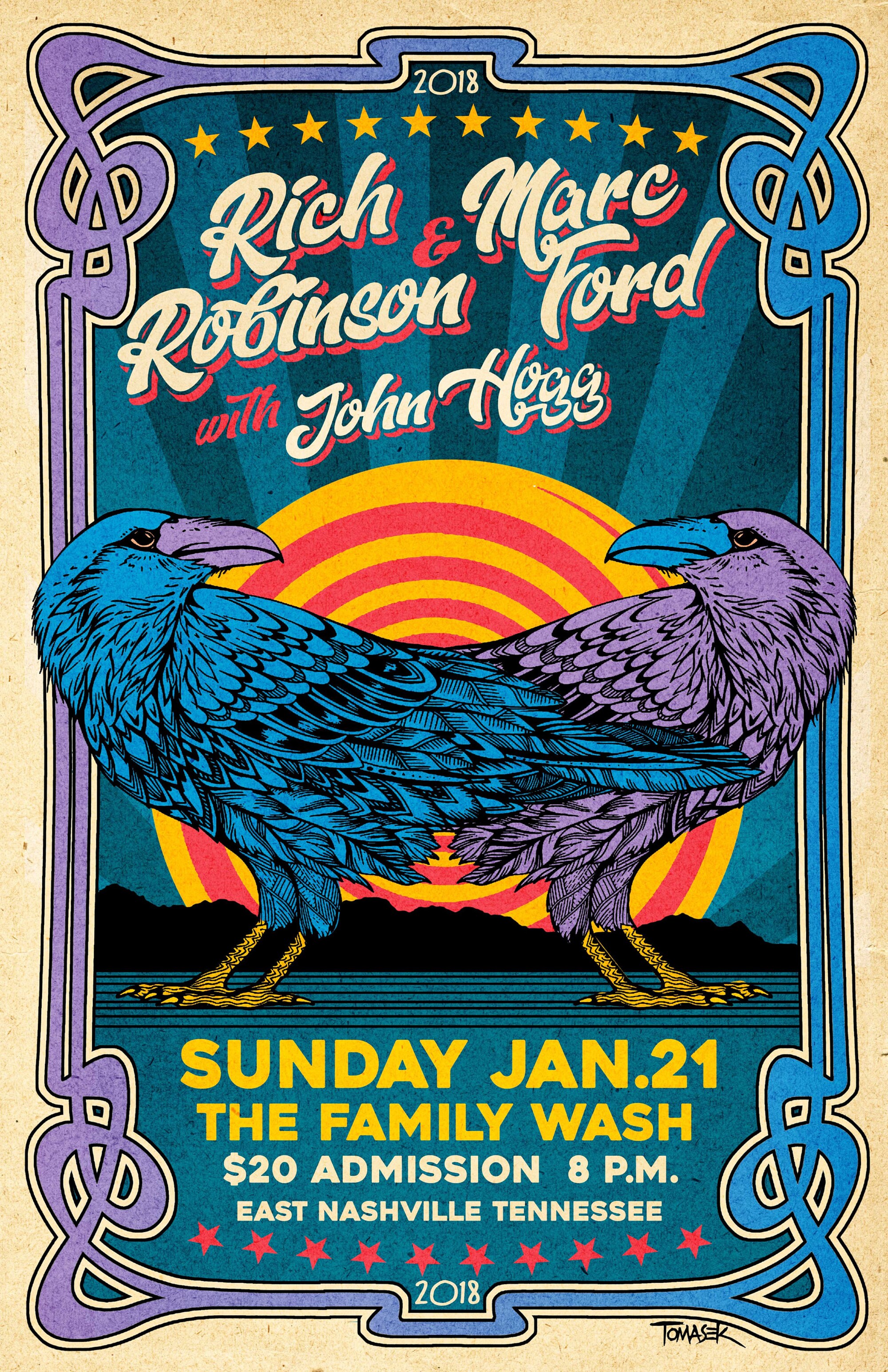 Rich Robinson/ Marc Ford Concert Poster