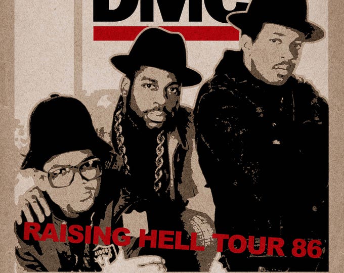 Run DMC 1986 Concert Poster Etsy