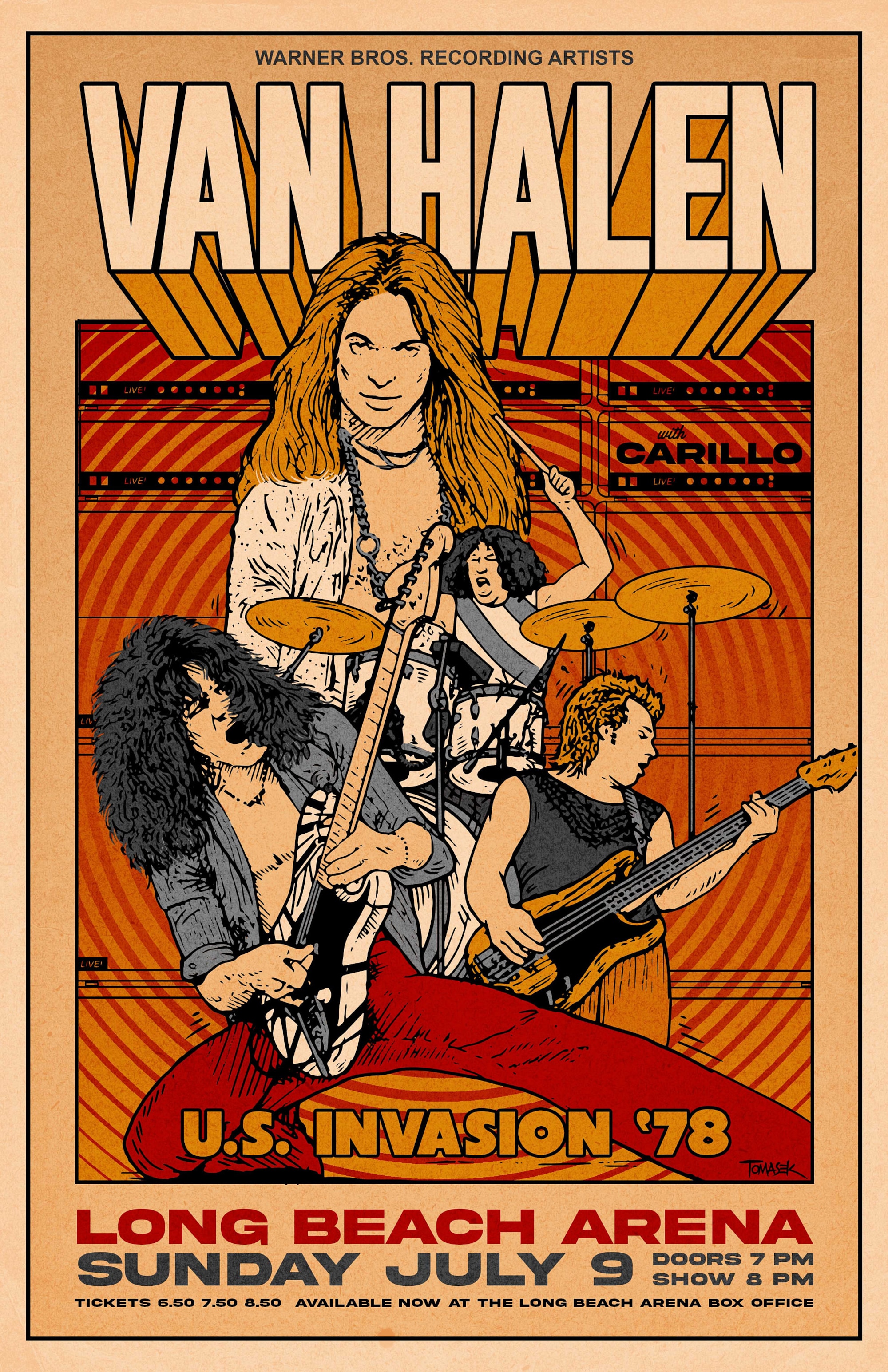 Discover van 1978 Tour Poster