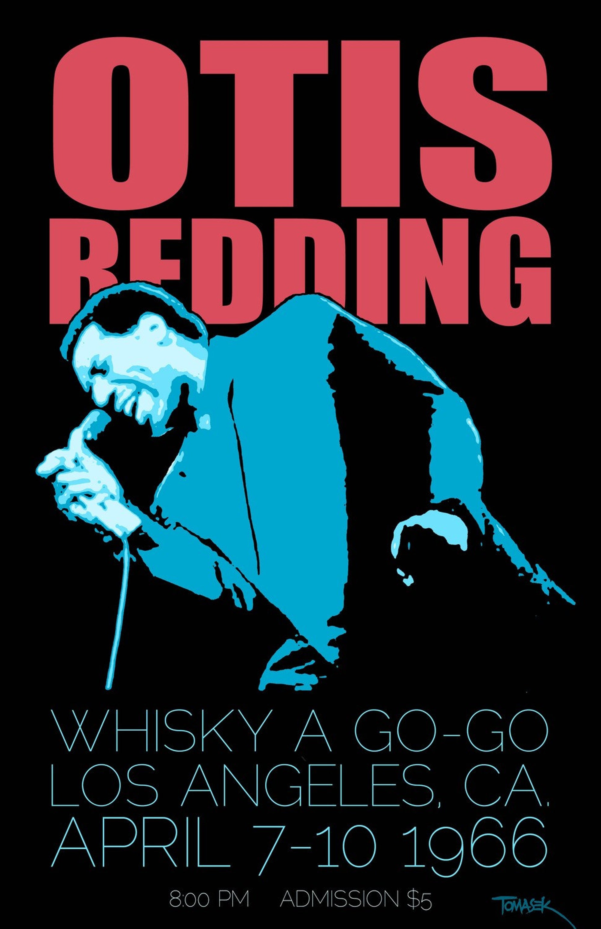 Discover Otis Redding 1966 Tour Poster
