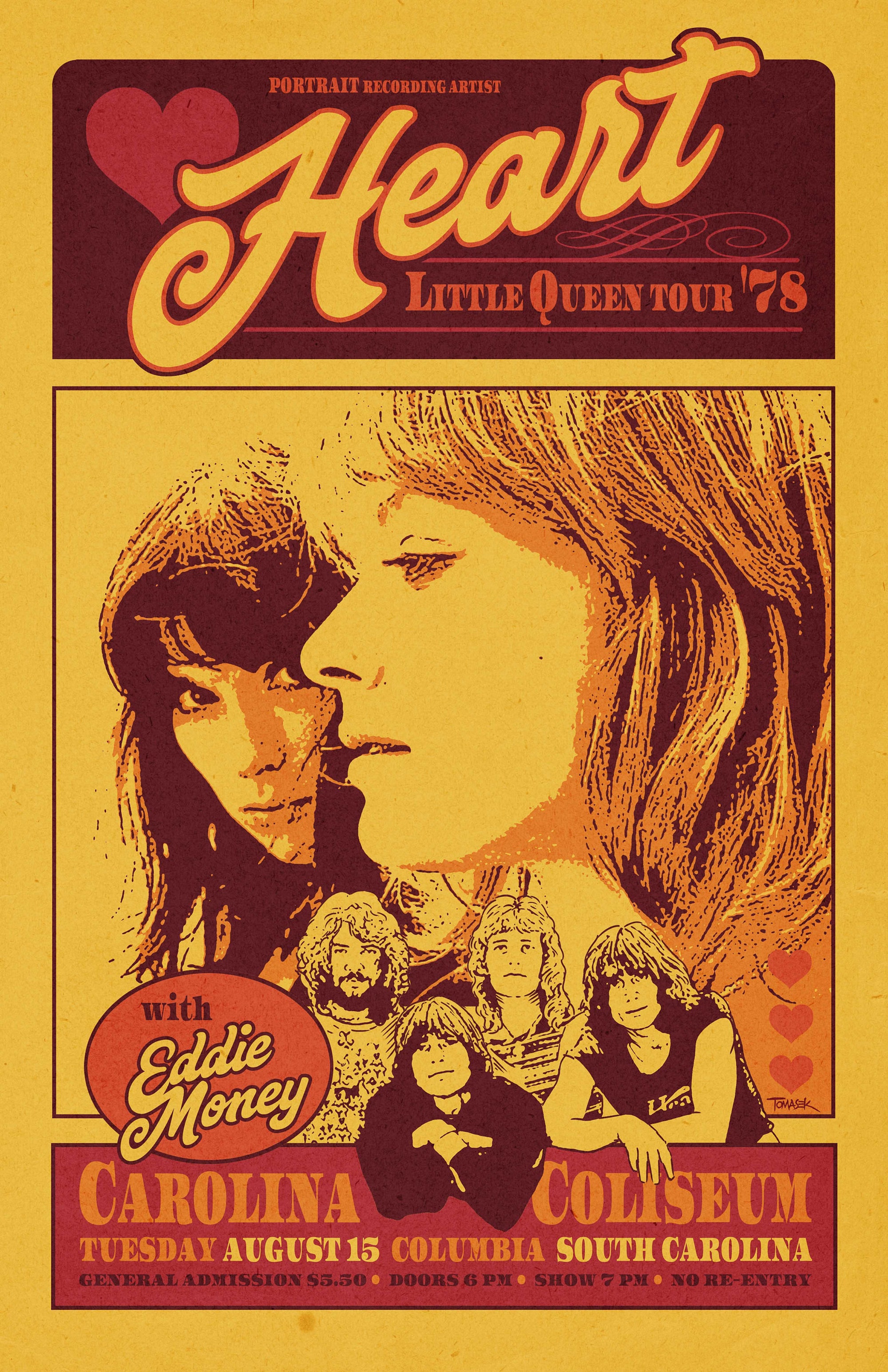 Heart 1978 tour poster