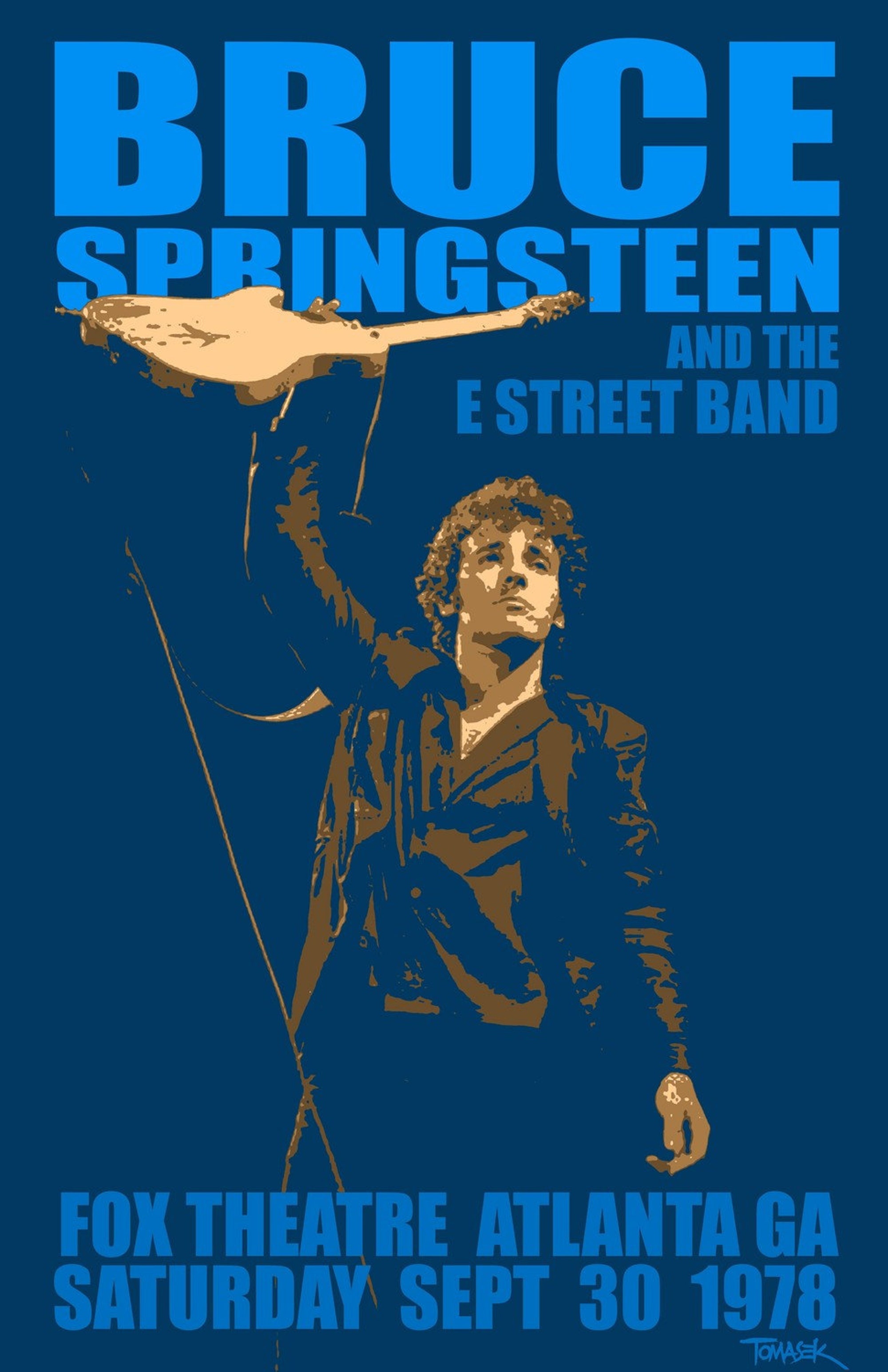 Bruce Springsteen 1978 Tour Poster