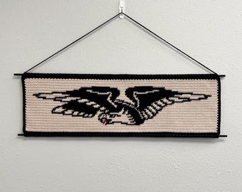Spread Eagle American Traditional Crochet Tapestry Pattern
