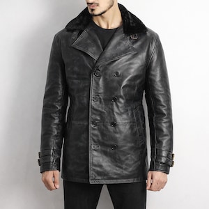 Leon Kennedy Jacket RE9 Requiem Black Leather Fur Collar Cosplay Gaming Outfit