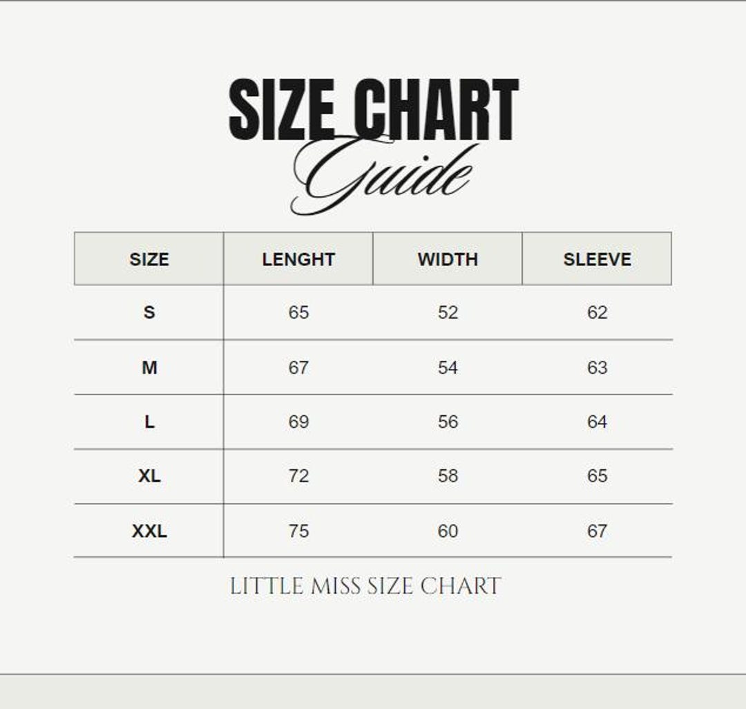 Little Miss Sizing Chart, Womens Sizing Chart, Clothing Chart, Girls