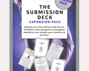 Submission Deck Expansion Pack: 23 New Printable Training Cards for Submissives