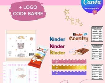 LEGE sjabloon voor kinderlandverpakking - Aangepaste kinderlandsjabloon - gepersonaliseerde kinderlandsjabloon - Canva-sjabloon
