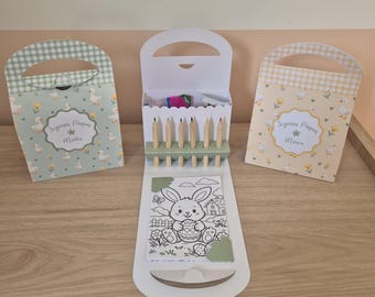 Box Pâques personnalisée | Boîte surprise enfant | Cadeau Pâques personnalisé | Chocolats + prénom