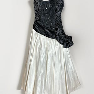 open lace back dress Simple black v neck short prom dress, black homecoming dress – dresstby main image 0