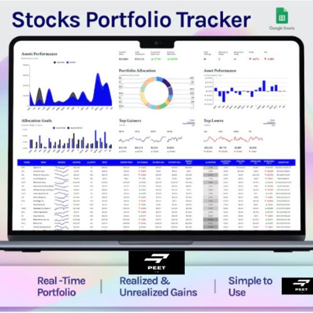 Stock Portfolio Tracker Template Google Sheets Dashboard Investment Stock Portfolio Tracker Template Google Sheets Dashboard Investment