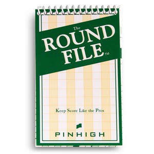 Round File Golf Scorecard Booklet Advanced Stats Tracker Essential Golf Bag Accessory Unique Trip Keepsake