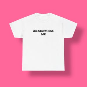 Funny Anxiety Unisex Tee, Humorous Shirt, Sarcastic Mental Health Top, Funny Shirt, Shirt, Graphic Tee, Gift