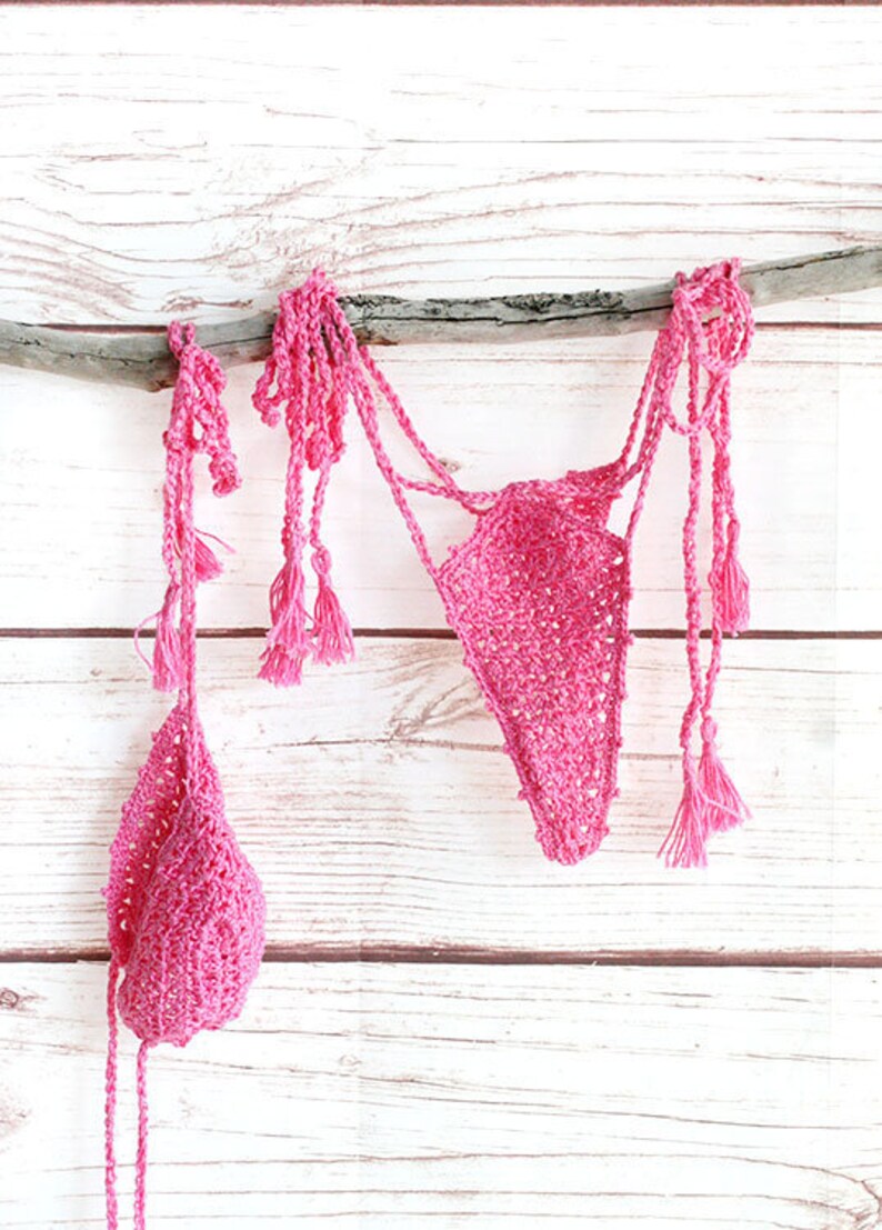 Crochet String Bikini Crochet Micro Bikini Crochet Bathing Etsy My