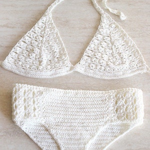 Crochet bikini Swimsuit crochet with microfibre thread | Etsy