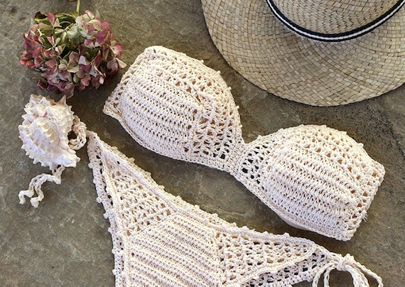 crochet bandeau bikini