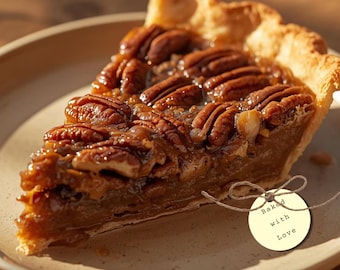 Geheimes Pekannuss Kuchen Rezept PDF | Einfaches Thanksgiving-Dessert | Maissirup oder Ahornoption | Urlaub Backanleitung | Digitaler Download