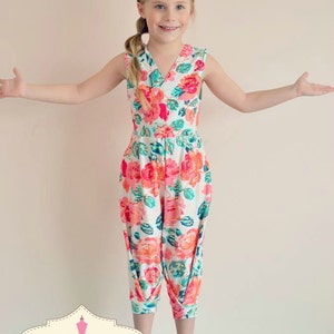 Girl Sewing Pattern - Jumpsuit - Capsule Wardrobe PDF Pattern