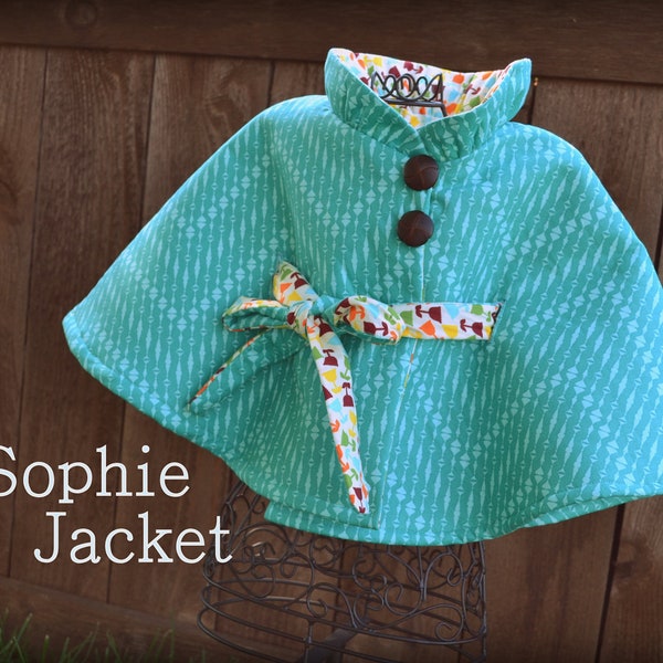 PDF Sewing Pattern - Girl Jacket Pattern Kid Clothing