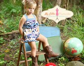 Piper Summer Romper - PDF Sewing Pattern, Instant Download, Girl Romper Pattern