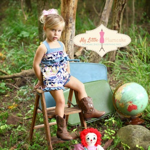 Piper Summer Romper - PDF Sewing Pattern, Instant Download, Girl Romper Pattern