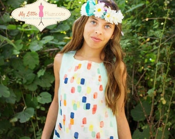 Monore Color Block Tunic/Dress PDF Sewing Pattern and Tutorial - Tween Pattern