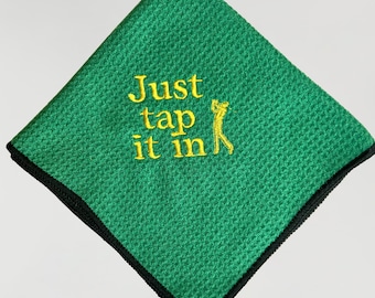 Toalla de golf divertida para marido, regalo para despedida de soltero, regalo divertido para golfista, toalla de pelota de golf con monograma, regalo de Navidad para golfista.