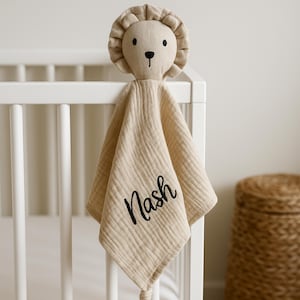 Personalized Lovey for Baby Embroidered Lovey with Name Custom Baby Shower Gift for Newborn Keepsake Gift for Baby Girl Aesthetic Baby Gift