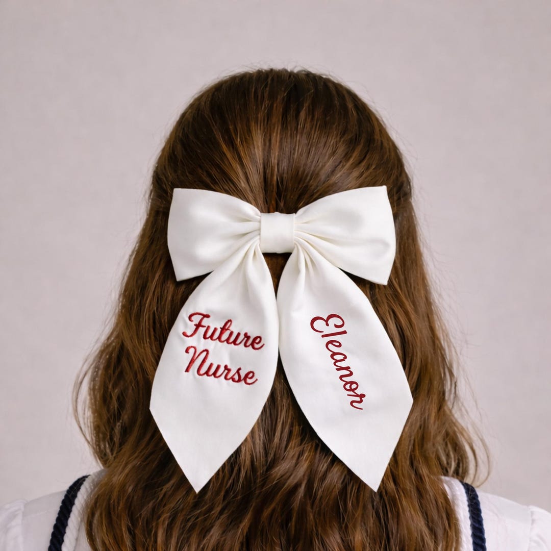 Graduation Hair Bow Graduation Accessory Personalized Grad Bow Cap and ...