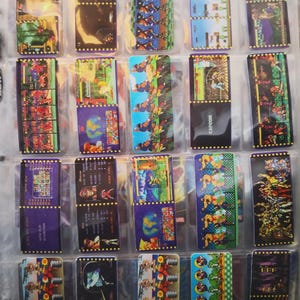 20 cartes vidéo 1999 Mexique Marinela Donkey Mario Street + Rare Retro Vintage Protector